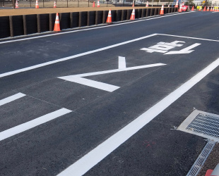 路面標示・薄層舗装業務のイメージ写真